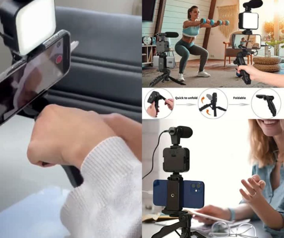🎤 Kit de Vlogging con Mini micrófono🎤