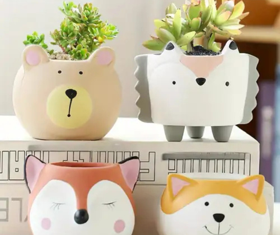 🌷Mini Maceteros Animados🌷