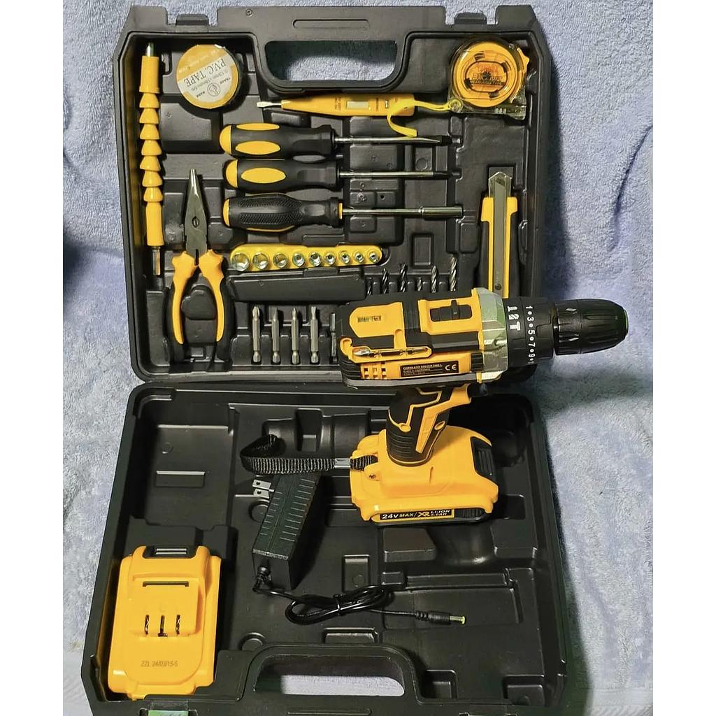 👷‍♂️Taladro Inalámbrico de 30  piezas👷‍♂️