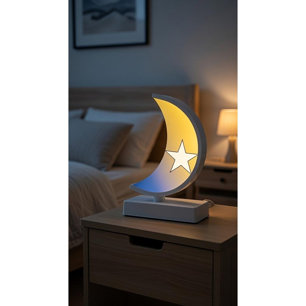 🌜 Lampara Led Media Luna 🌛