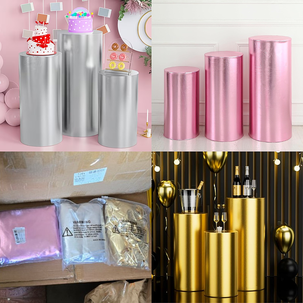 🥳Fundas Metálicas para Cilindros Decorativos🥳
