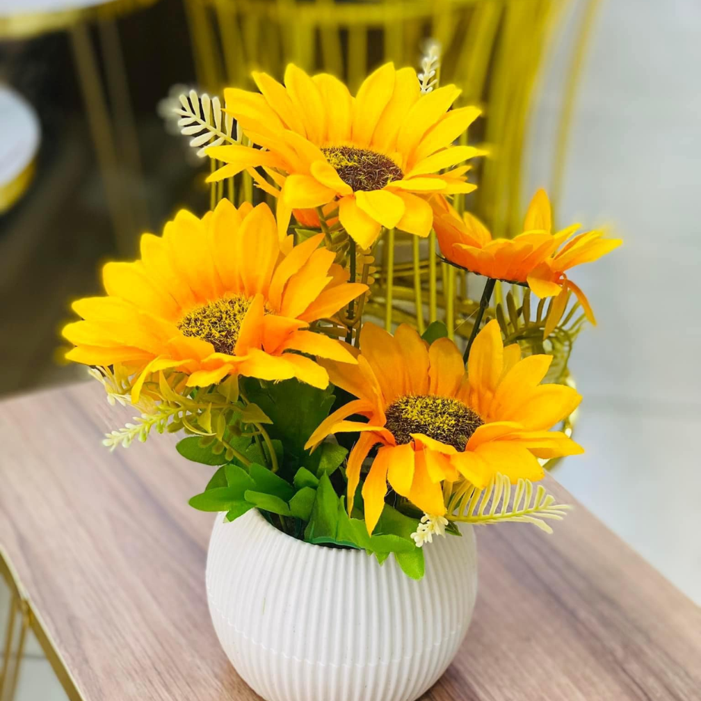 🌻 Arreglo decorativo de girasoles artificiales 🌻