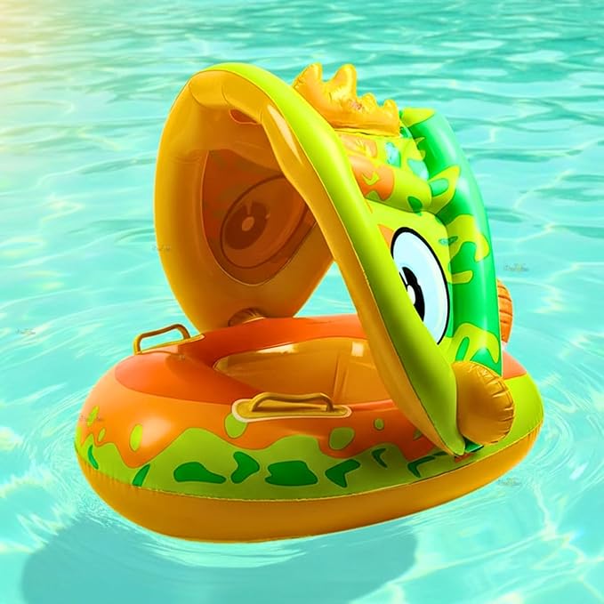 🏝️ Flotador Con Cubre Sol👶🏻