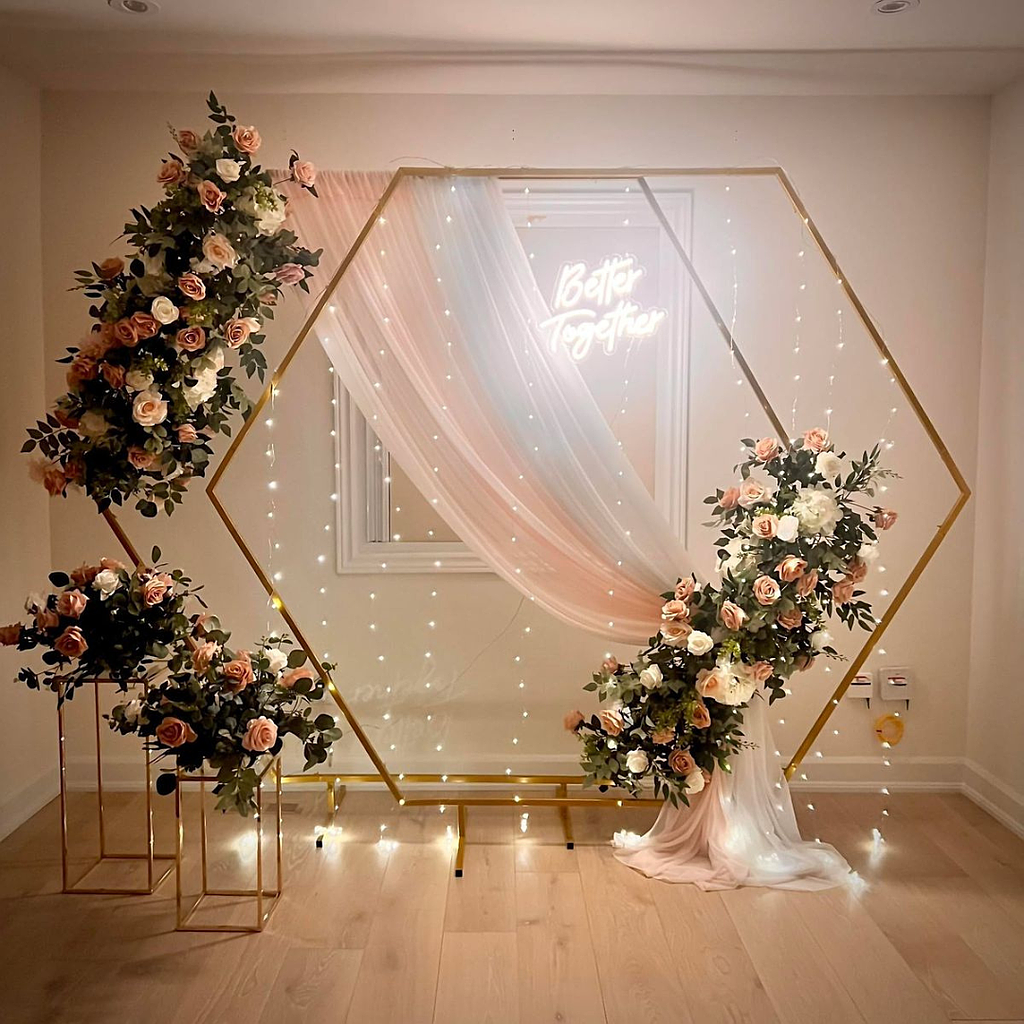 🍂Arco Hexagonal para Eventos🍂