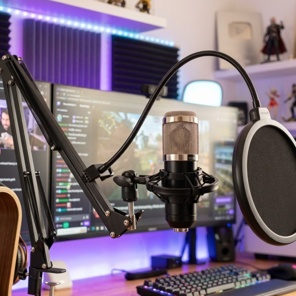 🎙️ Kit Micrófono Condensador y Profesional 🎙️