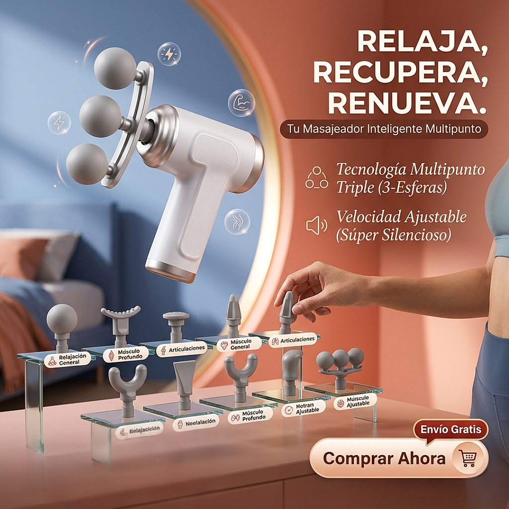 💆🏻Masajeador 9 Cabezales Premium💆🏻