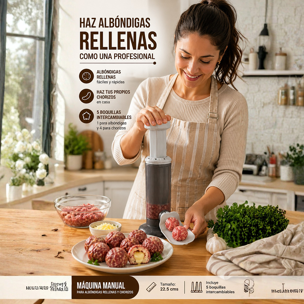 🥩Máquina Manual para Chorizos y Albóndigas🥩