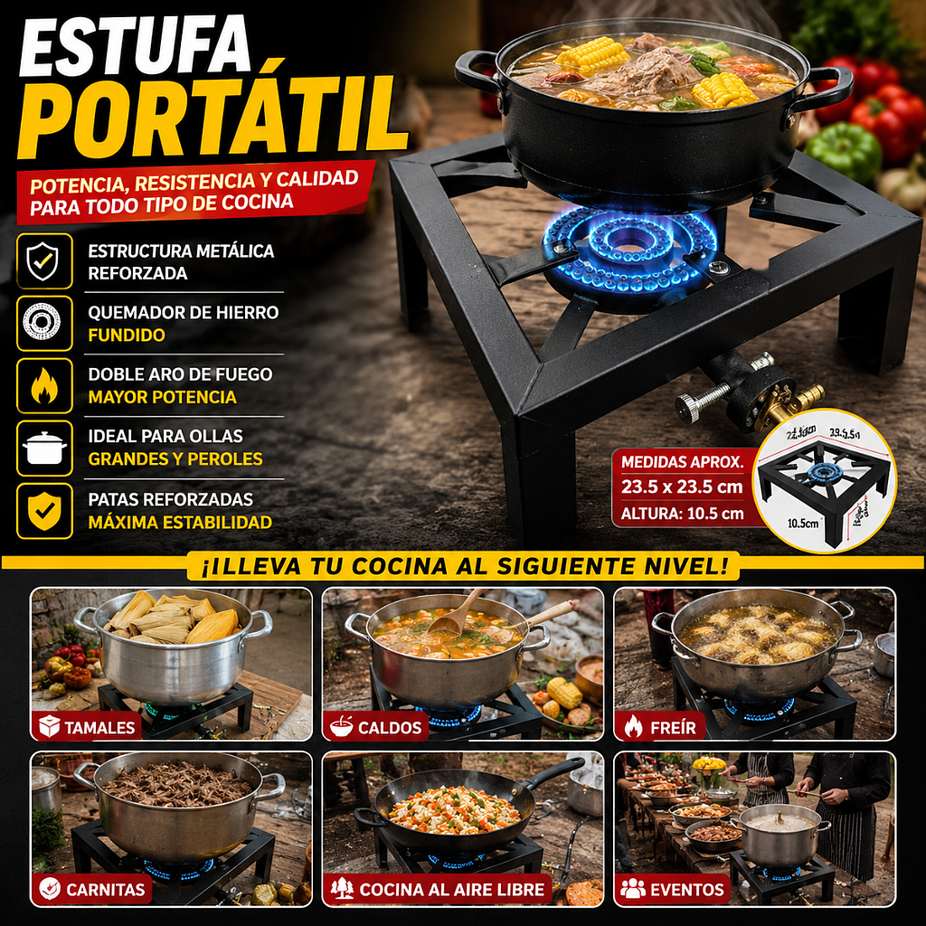 👨‍🍳🍲 Estufa Portátil 👨‍🍳🍲