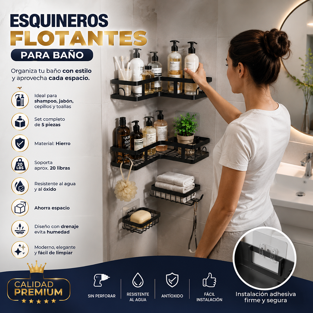 🛁Esquineros flotantes para Baño🛁