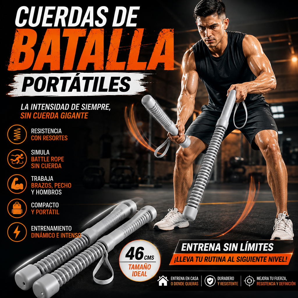 🏋️💪Cuerdas de Batalla Portátiles💪🏋️