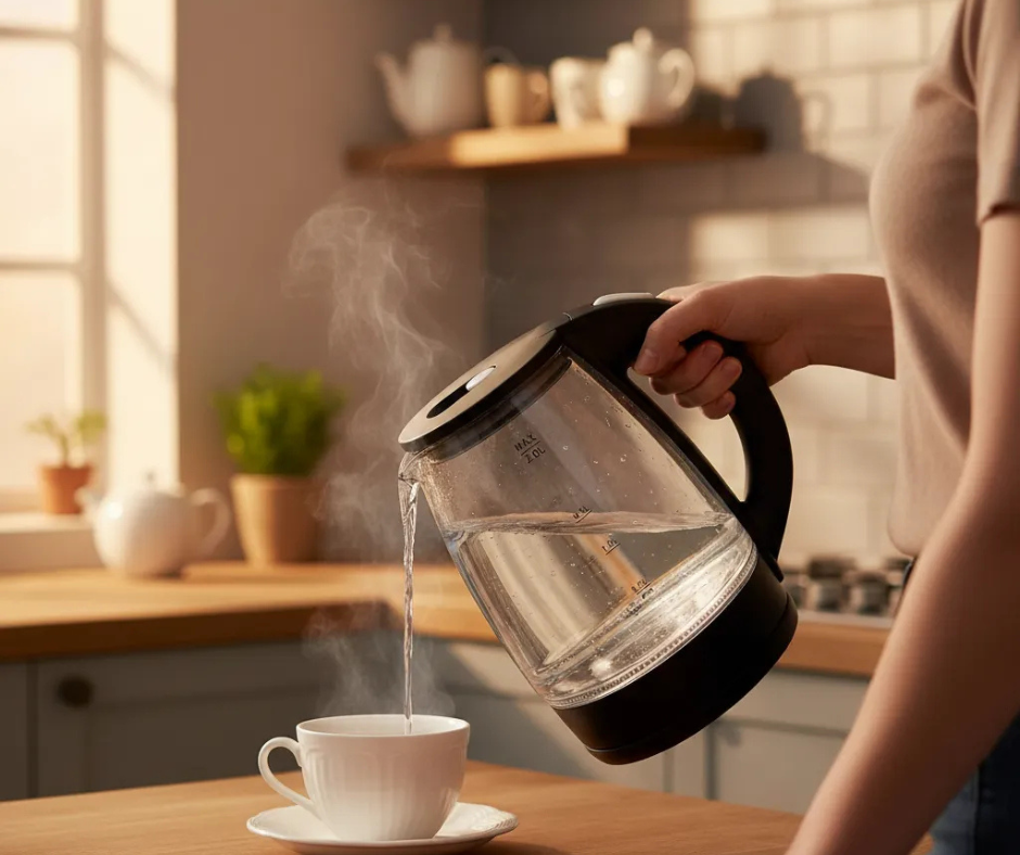 🏡Hervidor De Vidrio Transparente☕️