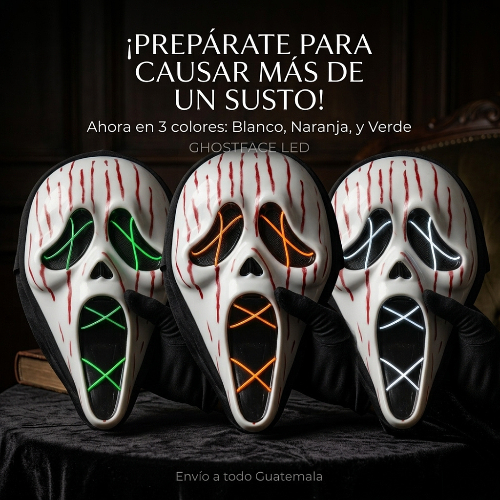🎃Ghostface con LUZ LED 🎃