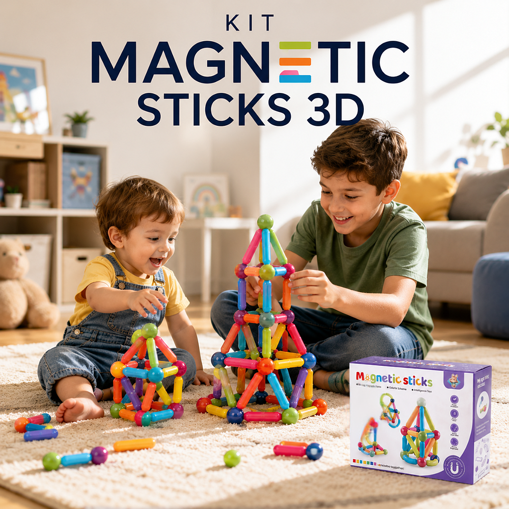 👧Kit Magnetic Sticks 3D👧