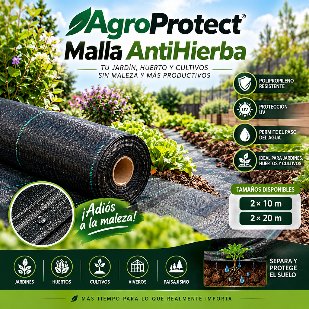 🌾Malla AntiHierba AgroProtect🌾