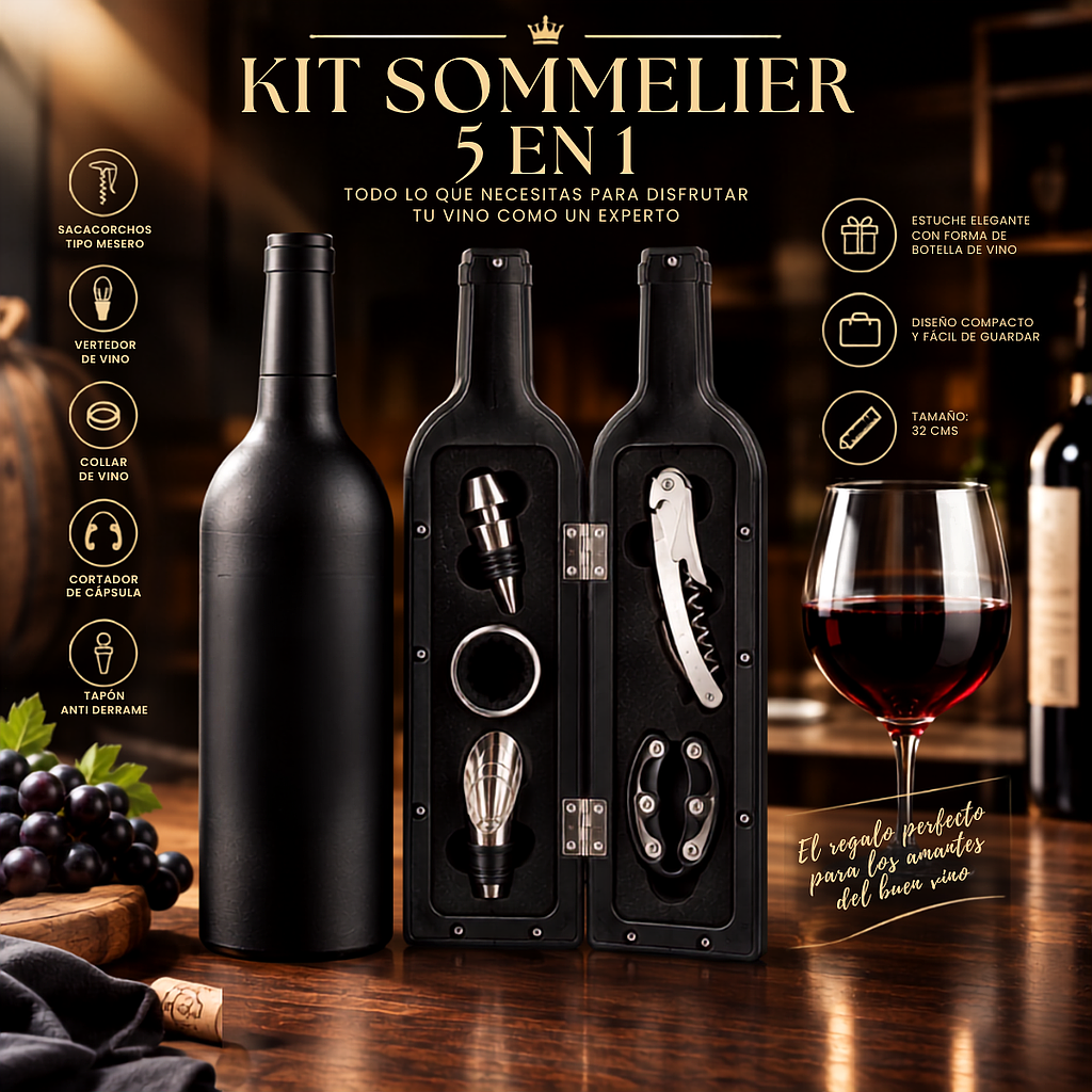🍷 Kit Sommelier 5 en 1 🍷