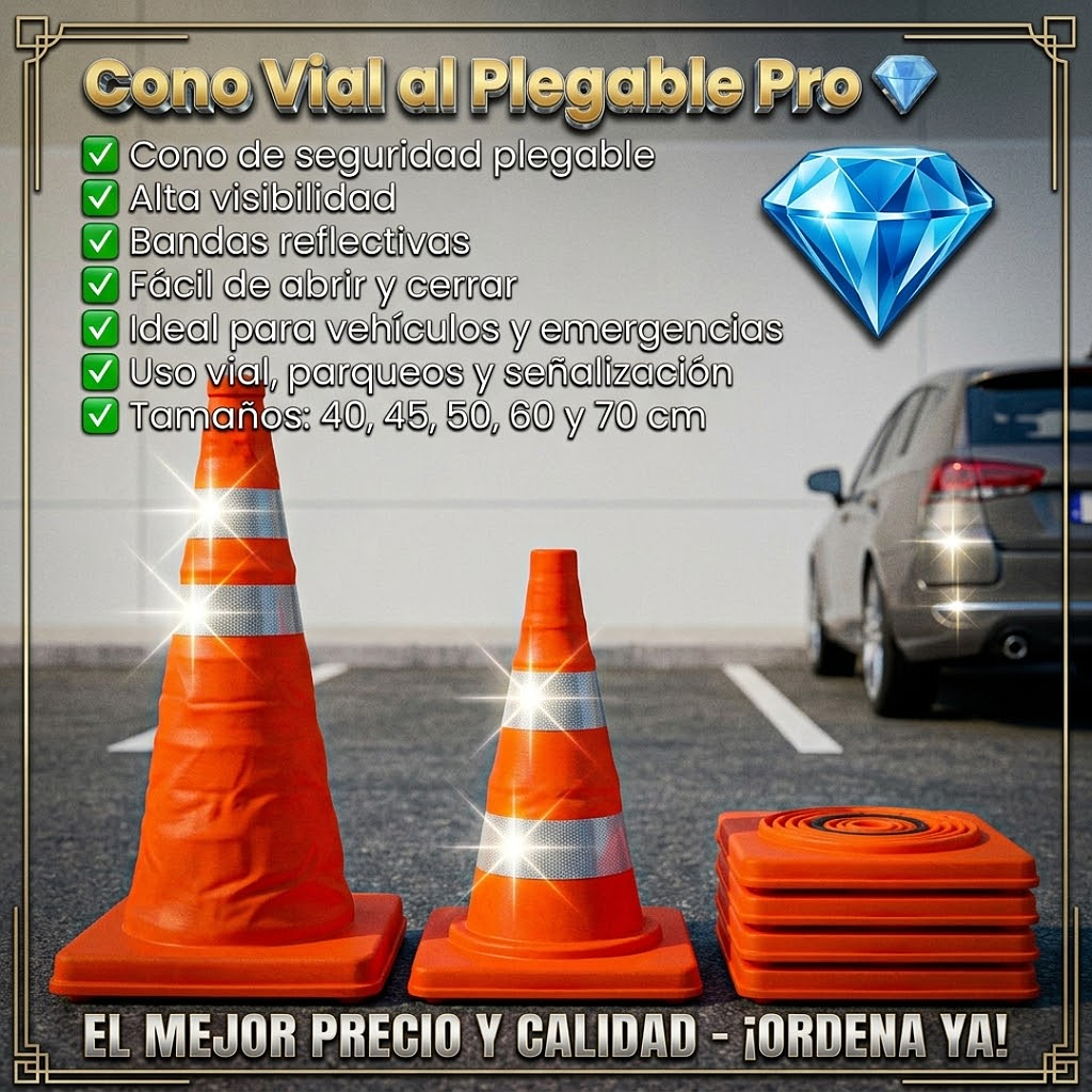 🔺Cono Vial Plegable Pro🔻