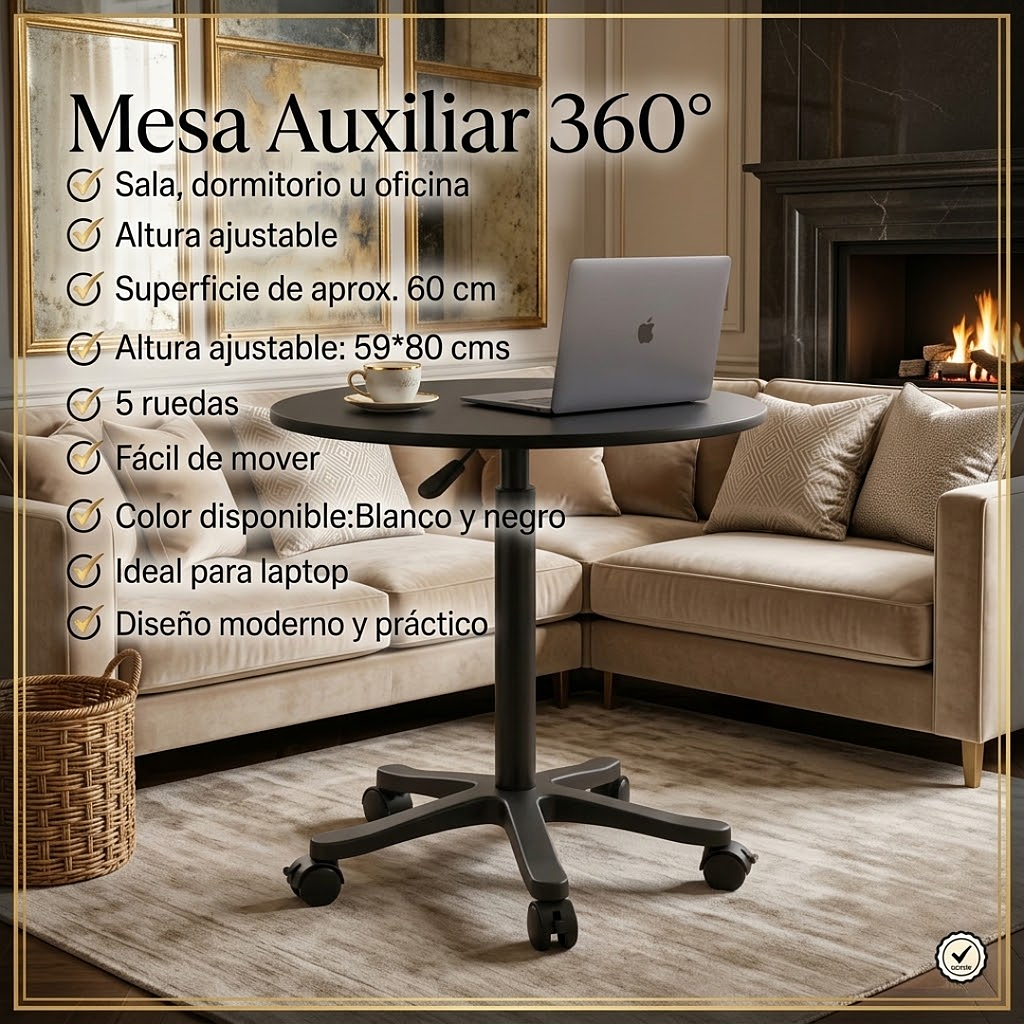 🏠 Mesa Auxiliar 360° 🏠