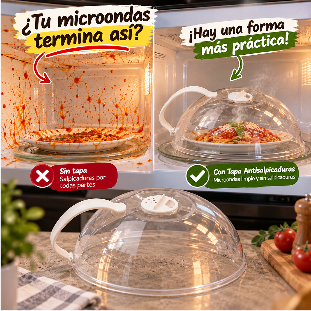 🥙 Tapa Antisalpicaduras MicroClean 🥙