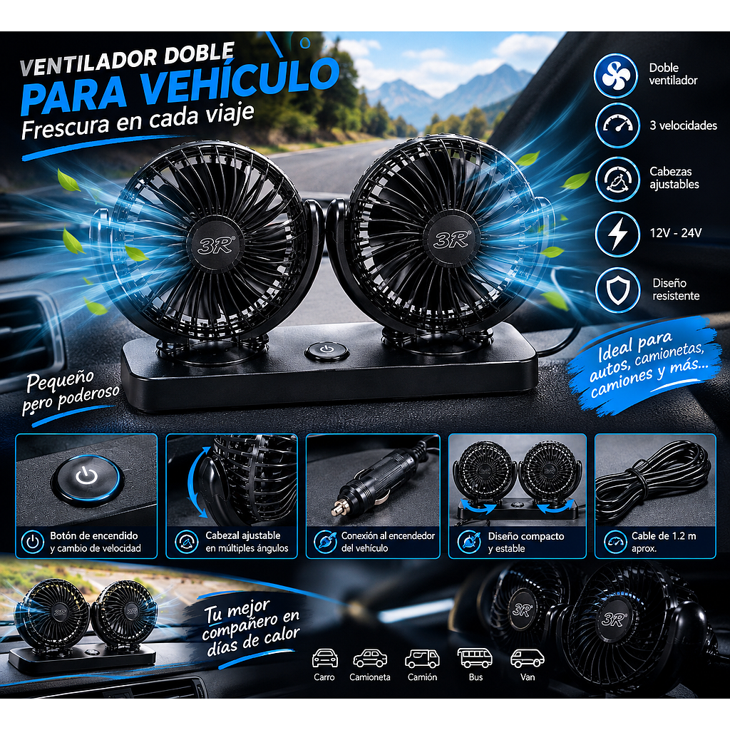 🤖 Ventilador Doble AutoFresh 🤖