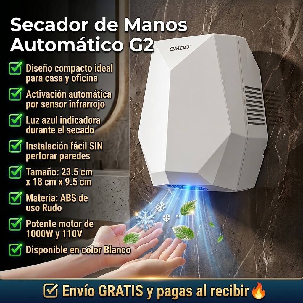 💨 Secador de Manos Automático 💨