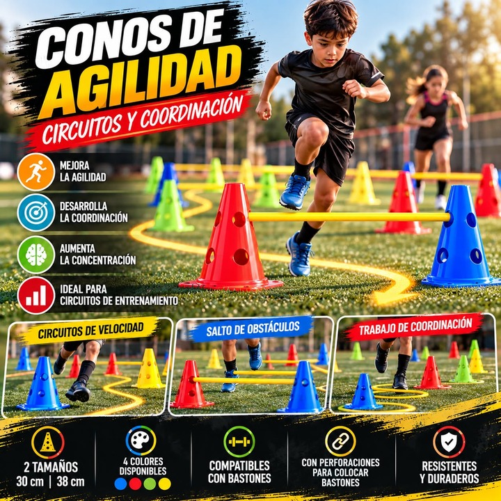 🏃‍♂️‍➡️ Cono de Agilidad MultiTraining 👨‍🦯