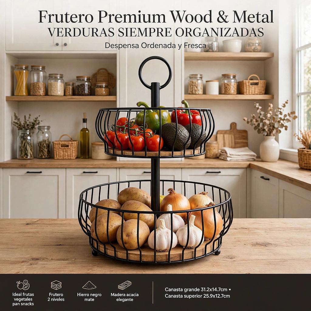 🍎Frutero Premium Wood &amp; Metal🍐
