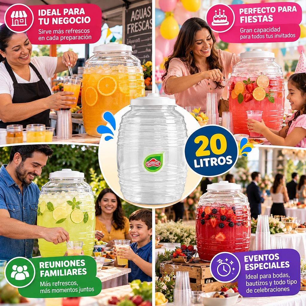 🍹Barril Para Refrescos de 20 Litros🍹