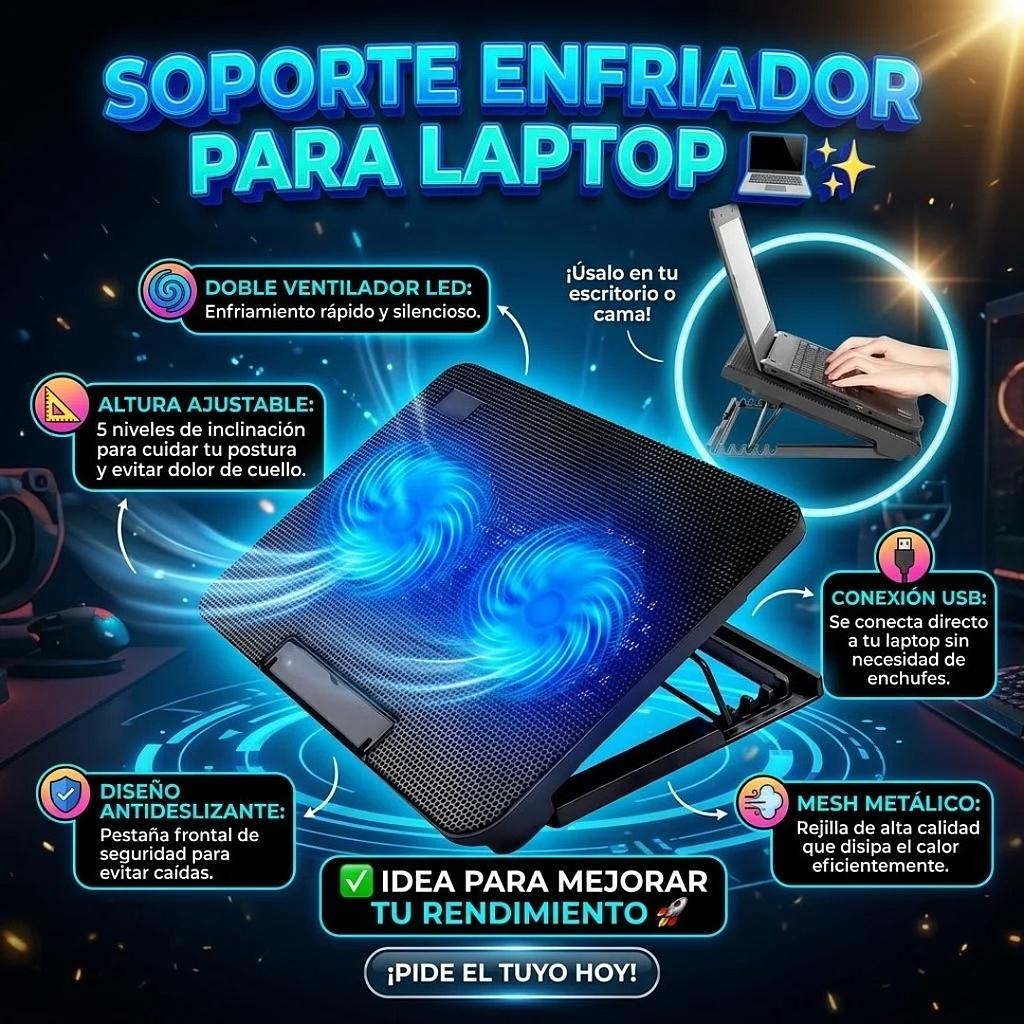 💻 Base De Enfriamiento Para Laptop 💻