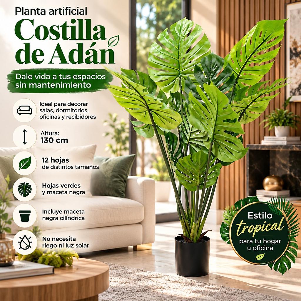 🍃Planta artificial Costilla de Adán🍃