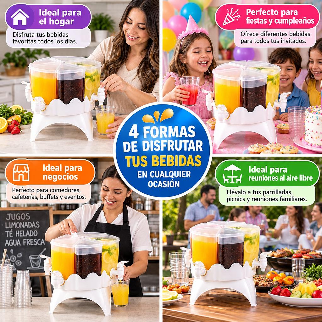 🍹Dispensador De Bebidas Giratorio🍹